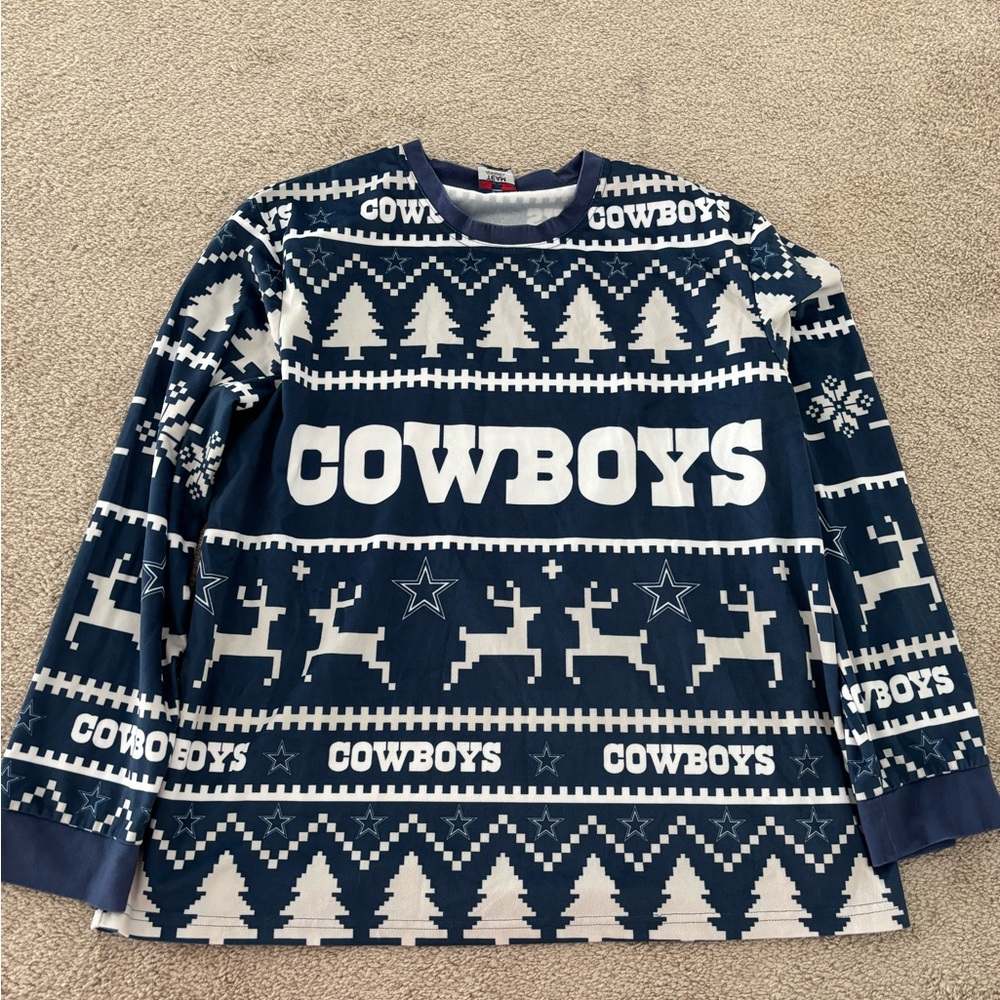Dallas Cowboys  Christmas Pajamas Top and Bottom